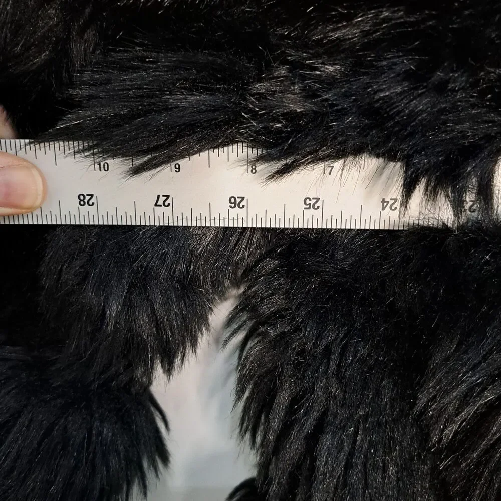 BOPT The Beauty Optimal Product Women's Faux Fur Coat Jacket MP7 Black Large NWT - Picture 8 of 8